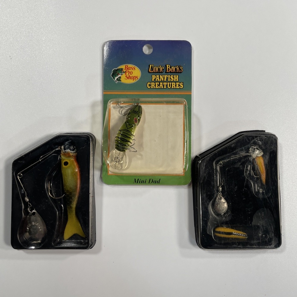 VTG Bass Buster Lures Spin Yellow Soft Spinnerbait Fishing Lure Lot Panfish